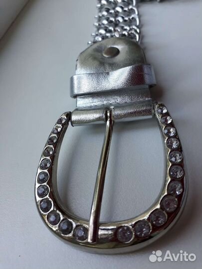 Ремень женский со стразами