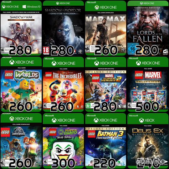 Игры на Xbox One & Xbox Series