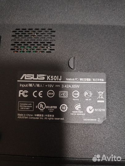 Ноутбук Asus K50IJ