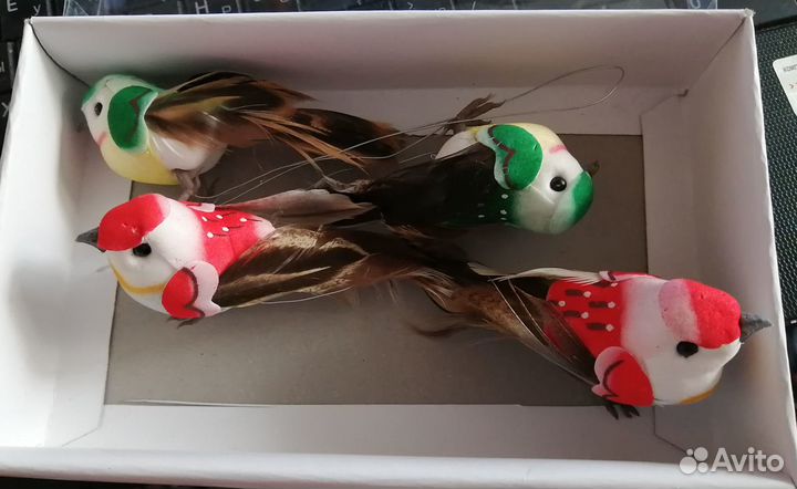 Птички декоративные на проволоке