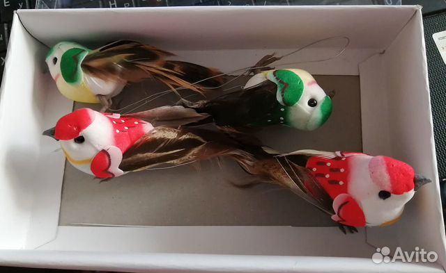 Птички декоративные на проволоке