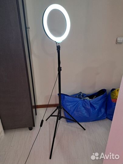 Лампа напольная кольцевая