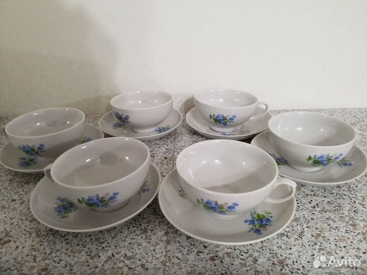 Сервиз чайный СССР 6 персон