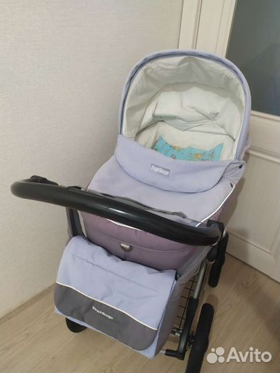 Коляска люлька Peg-Perego+зимний конверт в коляску