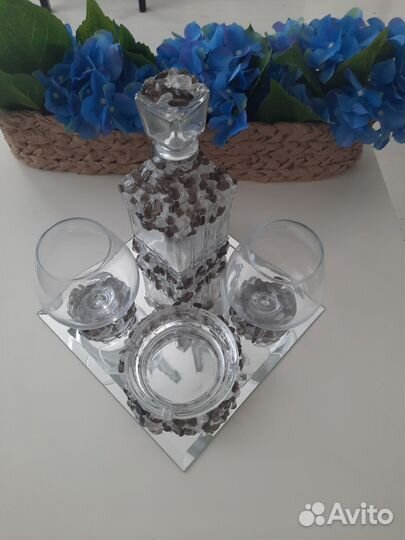 Подарочный набор (графин, 2 бокала, лимонница )