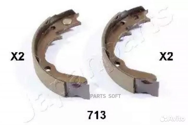 Japanparts GF713AF Колодки стоян.тормоза subaru fo