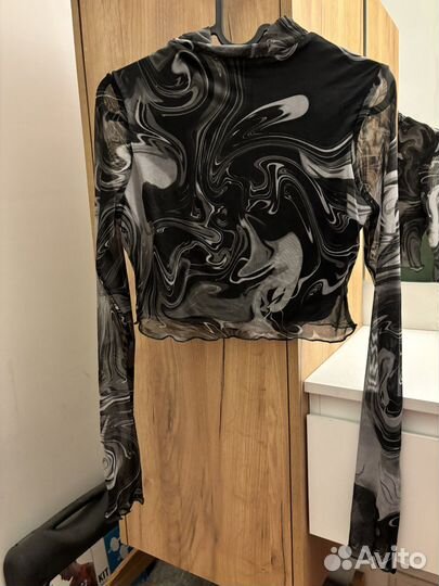 Топ сетка с длинными рукавами (S размер)