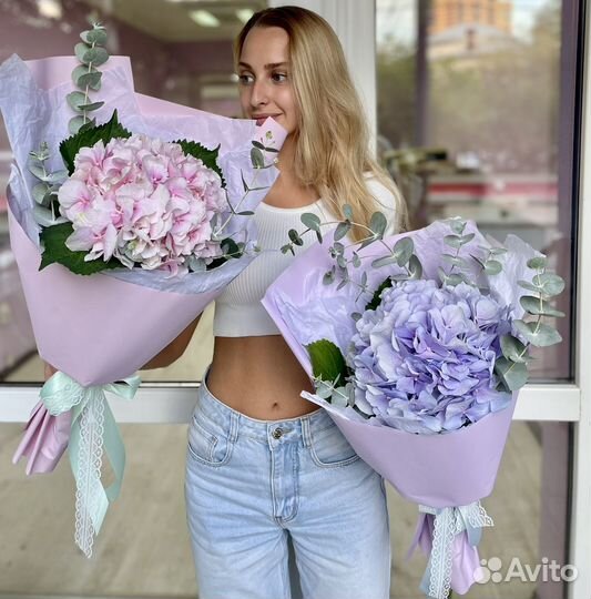 Букет гортензия, доставка цветов