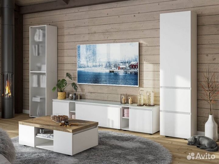 Тумба подвесная белая, доставим за 1 день