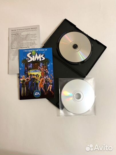 The Sims: Unleashed лицензия Англия DVD-box Симс