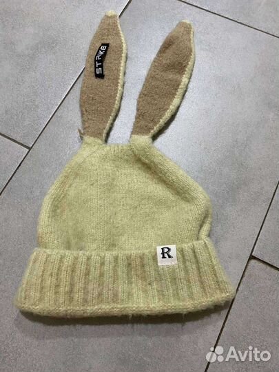 Шапка с ушками зайца