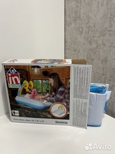 Матрасик для пеленания надувной