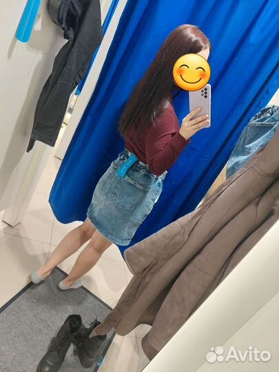 Юбка джинсовая женская 42 размер funday