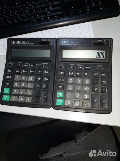 Настольный калькулятор Citizen SDC-888TII цвет чер