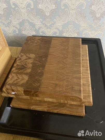 Торцевая разделочная доска из дуба