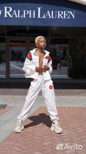 Спортивный костюм женский белый LUX качество