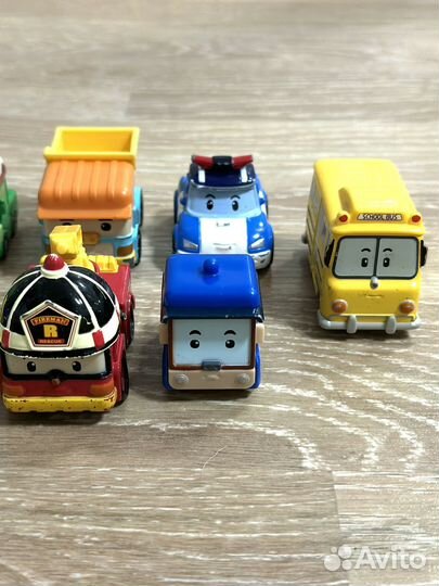 Машинки Робокар Поли металлические