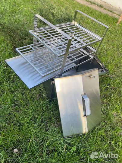 Коптильня горячего копчения из нержавейки