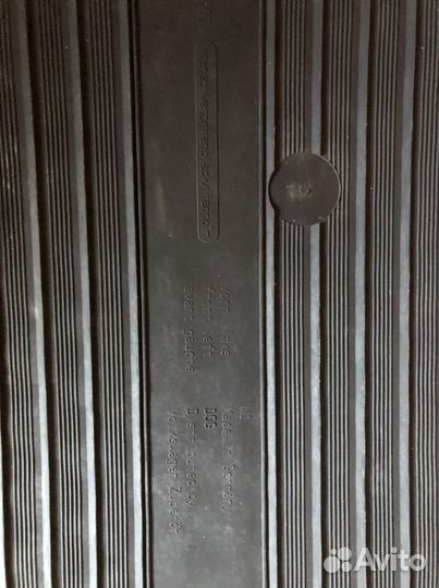 Оригинальные коврики volkswagen polo