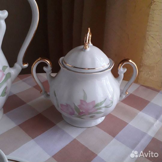 Кофейный сервиз, фарфоровый