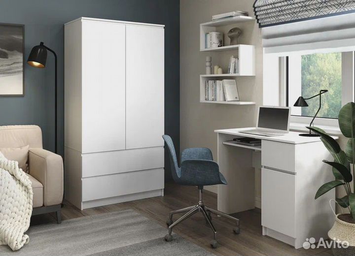 Шкаф «Мори» мш 900.1 Белый