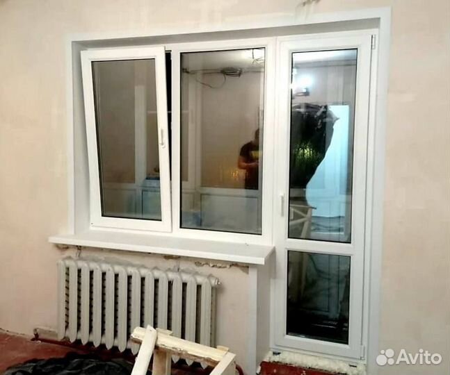 Остекление окон и балконов пвх