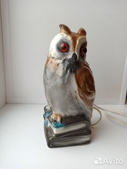 Сова фарфор ГДР (ночник) 50-е гг