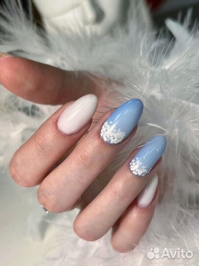 Модель на маникюр с покрытием