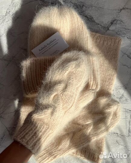 Шапка варежки снуд