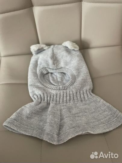 Шапка новая для девочки с ушками ог 48-50
