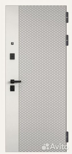 Стальная дверь с зеркалом