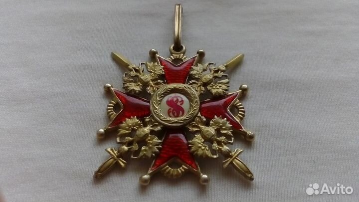 Знак школа прапорщиков.Орден св.Станислава 3 ст