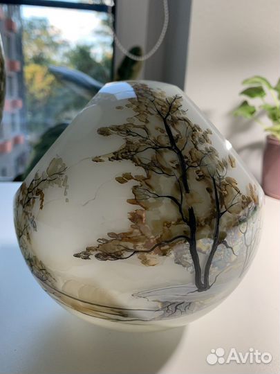 Ваза + конфетница из опалового стекла СССР