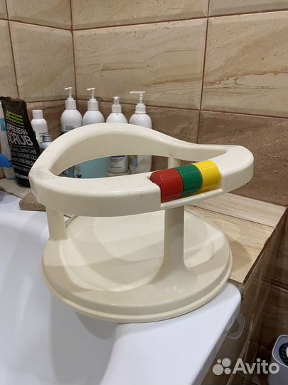 Ванночка для купания с горкой с гамаком и стульчик