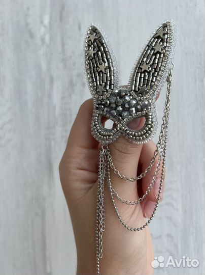 Брошь Маска Зайца Кошки