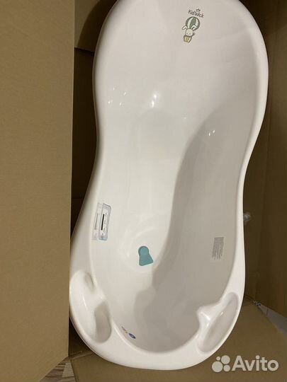 Ванночка с термометром для купания новая в коробке