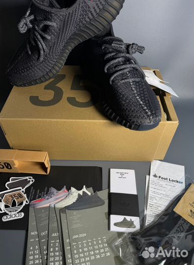 Кроссовки Yeezy Boost 350 V2 Black Люкс+