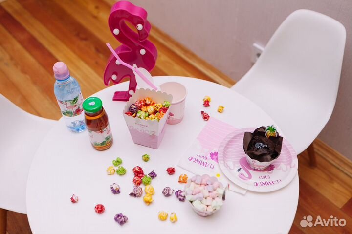 Декор фламинго пати для дня рождения)