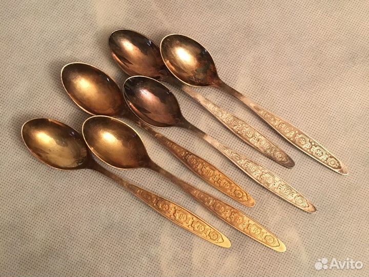 Мельхиор Ложки Чайные. зиш Кольчугино Прибалтика