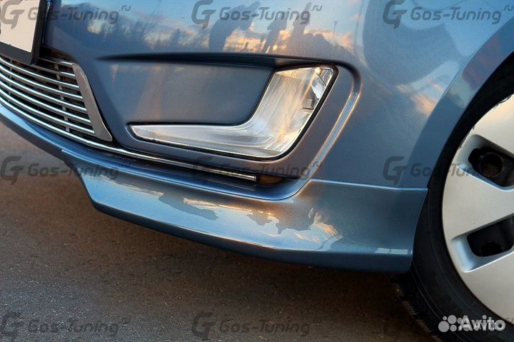 Накладка переднего бампера для Kia Rio 3