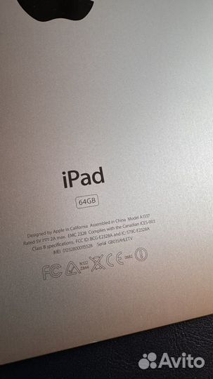 iPad 1 A1337 64 Gb с SIM