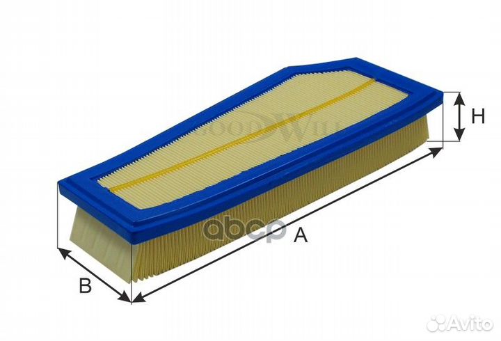 Фильтр воздушный MB W204/212 1.8 07- AG 704