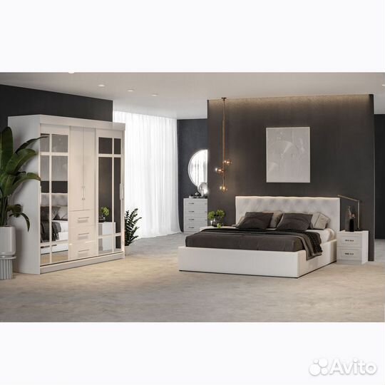 Спальный гарнитур Ампир с матрасом в комплекте