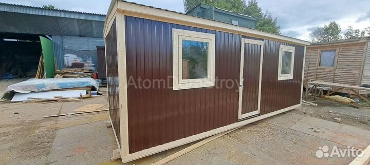 Бытовка деревянная утепленная с электрикой