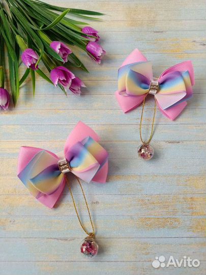 Резиночки для волос. Бантики