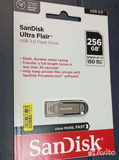 Флешка SanDisk Ultra Flair sdcz73-256G-G46 256 Гб