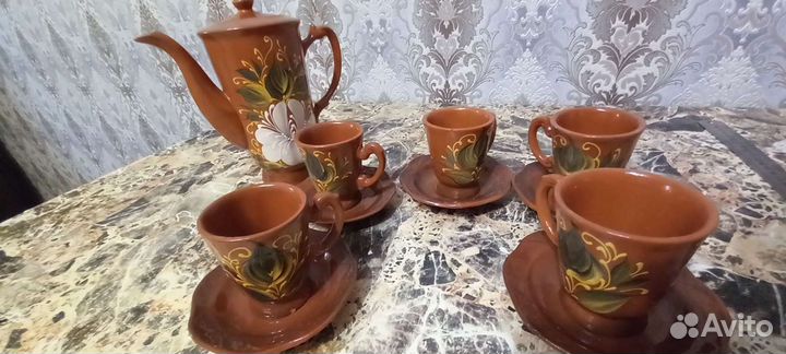 Сервиз кофейный чайный СССР чашки посуда