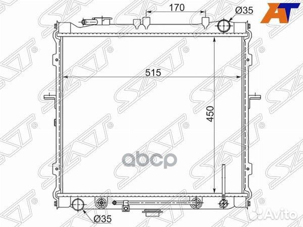 Радиатор Kia Sportage 93-06 KI0006 Sat