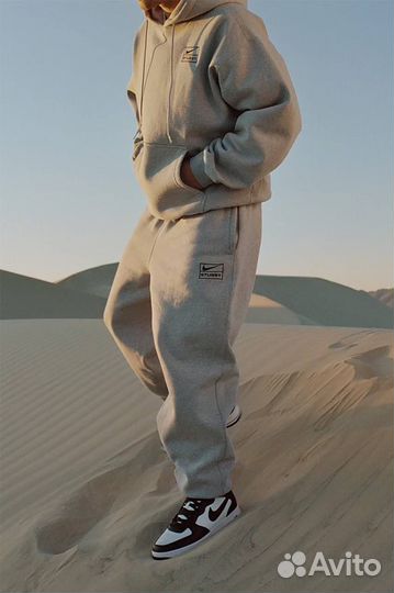 Худи Nike x Stussy оверсайз на флисе 2 цвета