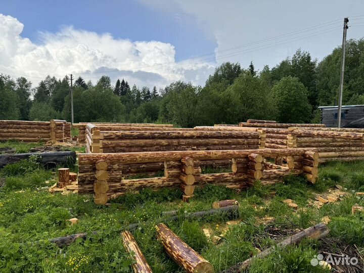 Сруб дома, бани 6х6